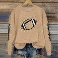 thumbnail image 2 of Taqqpue Women Plus Size Sweatshirt Casual Solid Color Crew Neck Oversized Pullover Tops Fall Winter Loose Fit Long Sleeve Shirts, 2 of 4