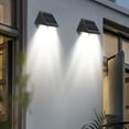 thumbnail image 6 of Solar Wall Light Outdoor | Villa Garden Wall Lamp | LED Ambient Lighting | IP65 Waterproof | ABS Construction | Energy Efficient Solar Panel | 55-60 Lumens | Easy Install | 600mAh Battery, 6 of 7