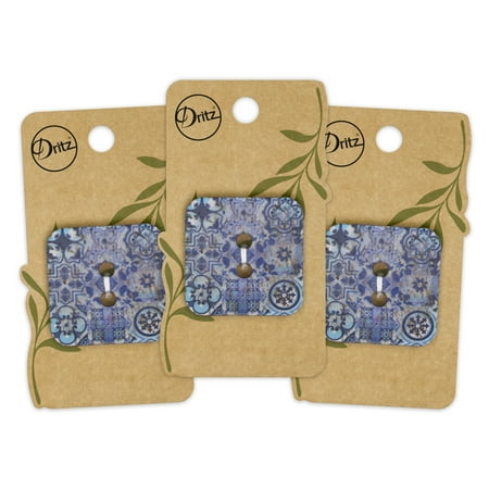 UPC: 0072879308136 | Dritz Sustainable Coconut Square Button 35mm Blue 3 Pack