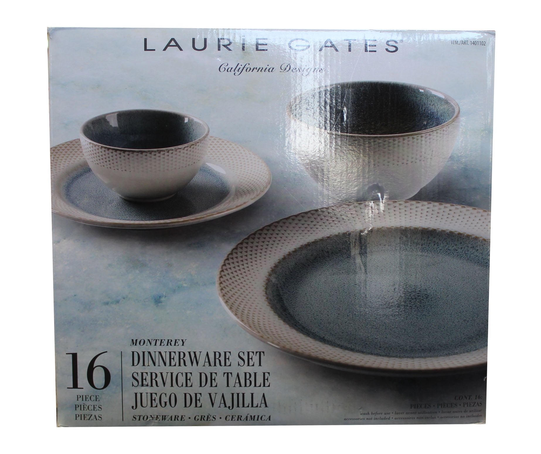Laurie Gates Designs Monterey Dinnerware Service Set 16 Pieces