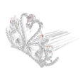 thumbnail image 4 of Elegant Swan Design Bridal Crown for Decor Use Safe Durable Alloy White Lightweight, 4 of 9