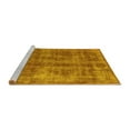 thumbnail image 2 of Ahgly Company Machine Washable Indoor Rectangle Oriental Yellow Industrial Area Rugs, 4' x 6', 2 of 4