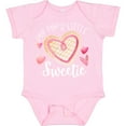 thumbnail image 3 of Inktastic Pop Pop's Little Sweetie with Pink Heart Cookie Boys or Girls Baby Bodysuit, 3 of 5