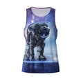 thumbnail image 4 of Fotbe Astronauts Start Running Pattern Men's Quick Dry Workout Tank Top Gym Muscle Tee Fitness Bodybuilding Sleeveless T Shirt Breathable Workout Shirt-Small, 4 of 9