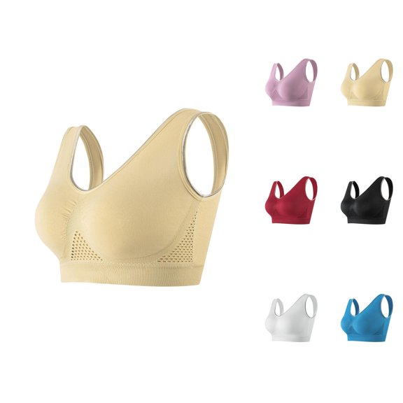 Sports Bras for Women Plus Size Breathable Racerback Push Up Exercise Running Yoga Gym Athletic Bralettes Workout Bra