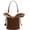 Coffee, variant on Bucket Bag for Women Small Vegan Leather Drawstring Shoulder Handbags Hobo Crossbody Bag with 2 Detachable Straps
