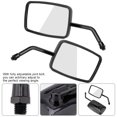thumbnail image 4 of Street Bike Rear View Mirror 2Pcs Motorcycle Street Bike Modified Square Rearview Mirror Rear View Side Mirrors, 4 of 7