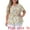 Beige, variant on DARING DIVA Women's Plus Floral Half Placket Short Sleeve Casual Blouse 4X Pink