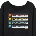 thumbnail image 3 of Pokémon - Retro Pokémon Logo - Women's Lightweight French Terry Long Sleeve Shirt, 3 of 5