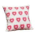 thumbnail image 3 of Pink Heart Print Romantic Pillowcase - Soft Comfortable Cushion Cover for Sofa & Bed - Cute Valentine's Day Themed Home Decor, Machine Washable & Wrinkle-Resistant for Home Daily Use, 17.72*17.72in, 3 of 8