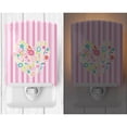 thumbnail image 2 of Flowered Heart Ceramic Night Light, 2 of 2