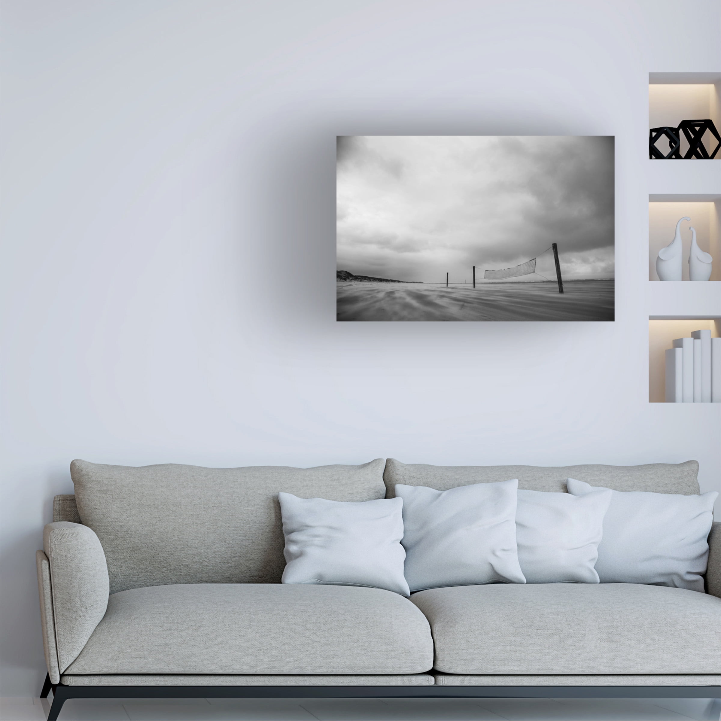 Liesbeth Van Der 'Volley Ball' Canvas Art