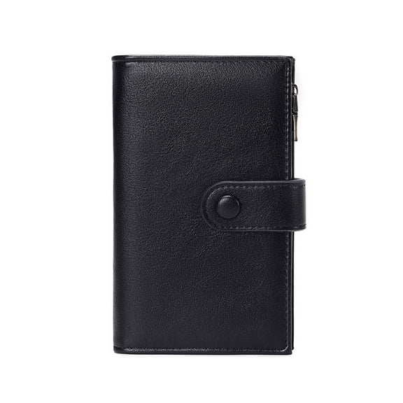 Wallets for Women Clutches Wallet with Rfids Blocking Trifold Credit Card Holder with Clear Window Ladies Wallet