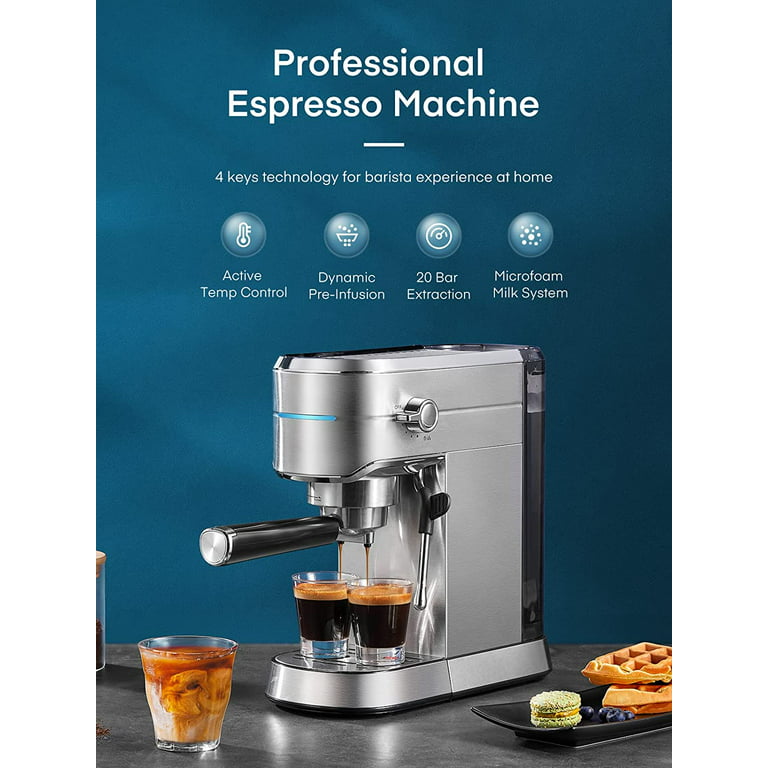 Espresso Machine / 20 Bar Coffee Machine with Milk Frother Steam Wand