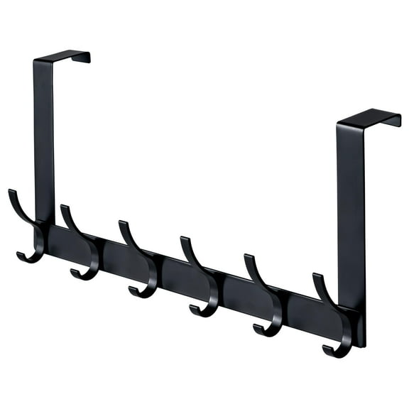 Genreen Over The Door Hooks, Sturdy Door Hanger, Towel Rack Towel Hooks for Bathroom 12 Hooks Large Over The Door for Bathroom, Bedroom，Kitchen