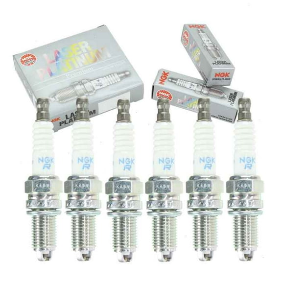 6 pc NGK Laser Platinum Spark Plugs compatible with BMW Z3 3.2L L6 2001-2002