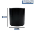 thumbnail image 2 of 9 oz. Monticiano Matte Black Empty Candle Jar candle vessels for DIY candle-making projects (Box of 12) FREE SHIPPING, 2 of 4