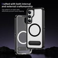 thumbnail image 5 of Allytechgroup for Samsung Galaxy S24+ Plus Case, Military Grade Shockproof Phone Cover with MagSafe Compatibility, Magnetic Back for Car Mount - Rugged Slim-Fit Bumper Case (TPU + PC), Clear, 5 of 7