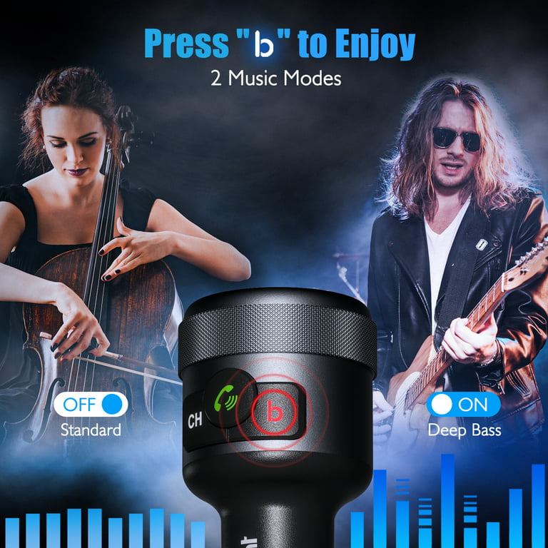 USB Aux Lencent Bluetooth Fm Transmitter Radio Adapter Wireless Handsfree FM  Transmitter MP3 Music Audio Player QC3.0 Quick Charge Fast Charger LED  Backlit Auto Electronics From Tinamao910607, $5.03