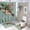style-463, variant on Shower Curtain 4 Piece Set Cute Cartoon Wolf Ice Skating Personalised with Rugs Include Waterproof Shower Curtain Non-Slip Rug Toilet Lid Cover Bath Mat Name & Date - Customized Shower Curtain