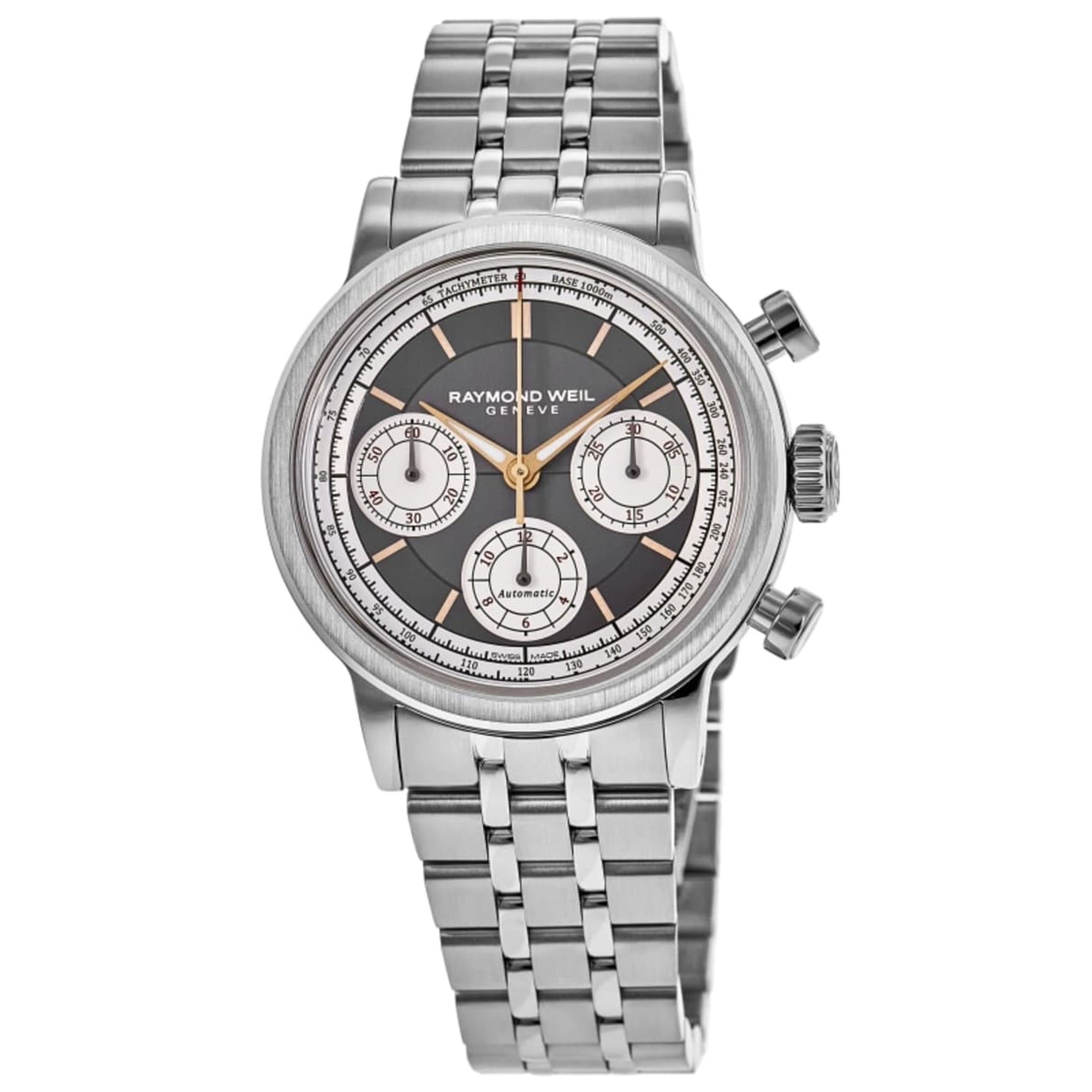 Raymond Weil Millesime Automatic Chronograph Grey Dial Stainless Steel Men's Watch 7765-ST-60651