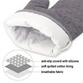 thumbnail image 7 of Heat Resistant Gloves Basdi Heat-Resistant Silicone Oven Gloves - 482°F Non-Slip Bbq and Baking Mitts | Cotton Lined, Gray Color, Protects Hands for Grilling, Microwave, and Kitchen Safety, Grey2, 7 of 7
