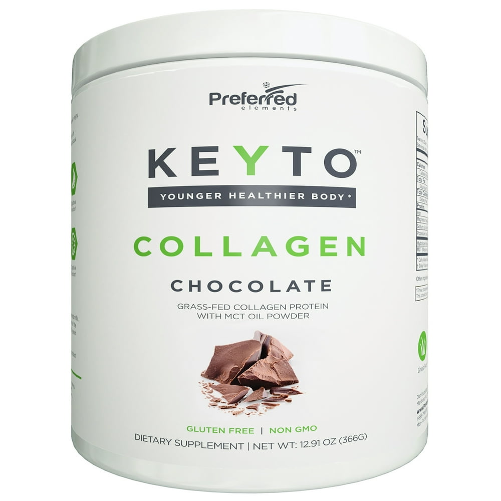 Keto Collagen Protein Powder with MCT Oil Powder Pure Grass Fed