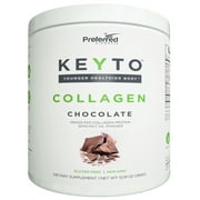 Keto Collagen Protein Powder with MCT Oil Powder – Pure Grass Fed Pasture Raised Hydrolyzed Collagen Peptides – Perfect for Low Carb Diet and with Keto Snacks – KEYTO Chocolate Flavor