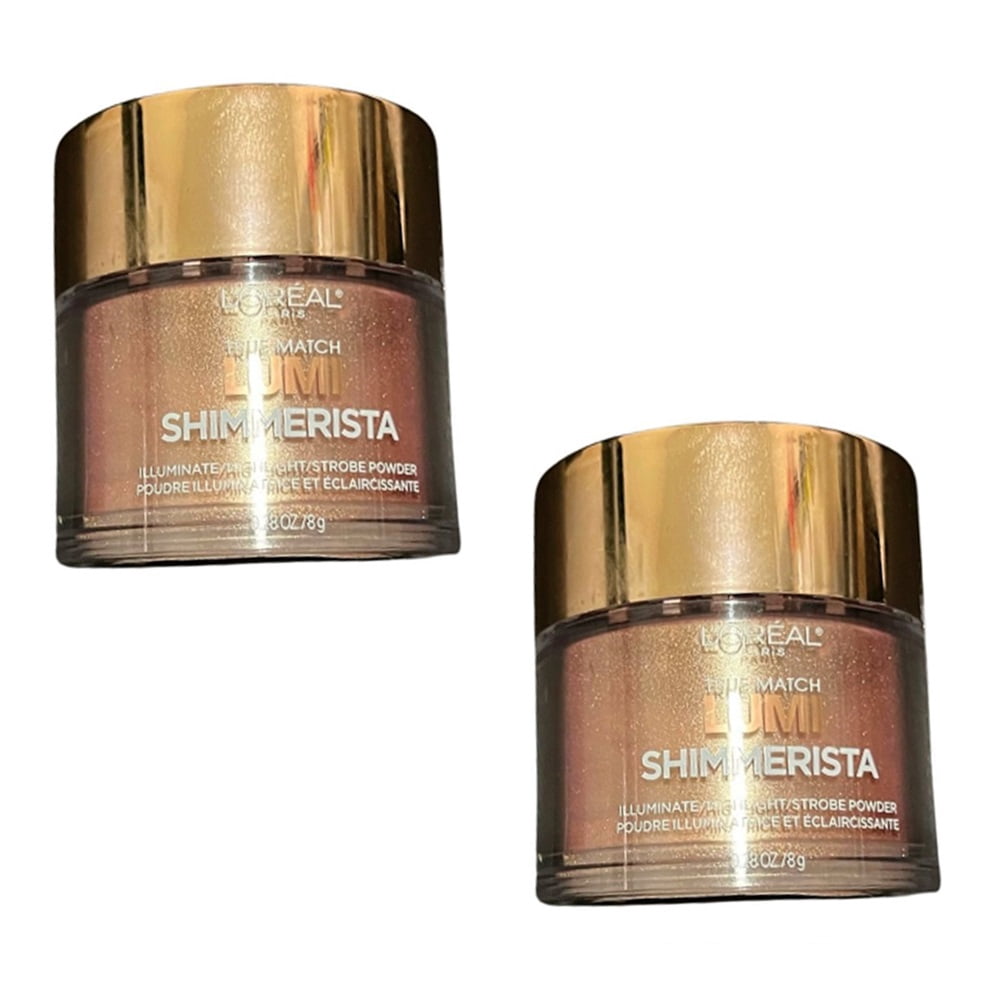 Pack of 2 L'Oreal Paris True Match Lumi Shimmerista Loose Highlighting Powder, Sunlight # 506