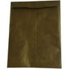 JAM Paper 10" x 13" Heavy Duty Tyvek Open End Catalog Envelopes - Chocolate Brown - 10/pack