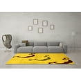 thumbnail image 3 of Ahgly Company Indoor Rectangle Abstract Yellow Modern Area Rugs, 3' x 5', 3 of 4