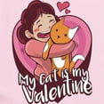 thumbnail image 2 of CafePress - My Cat Is My Valentine Body Suit - Long Sleeve Cotton Baby Bodysuit, 2 of 4