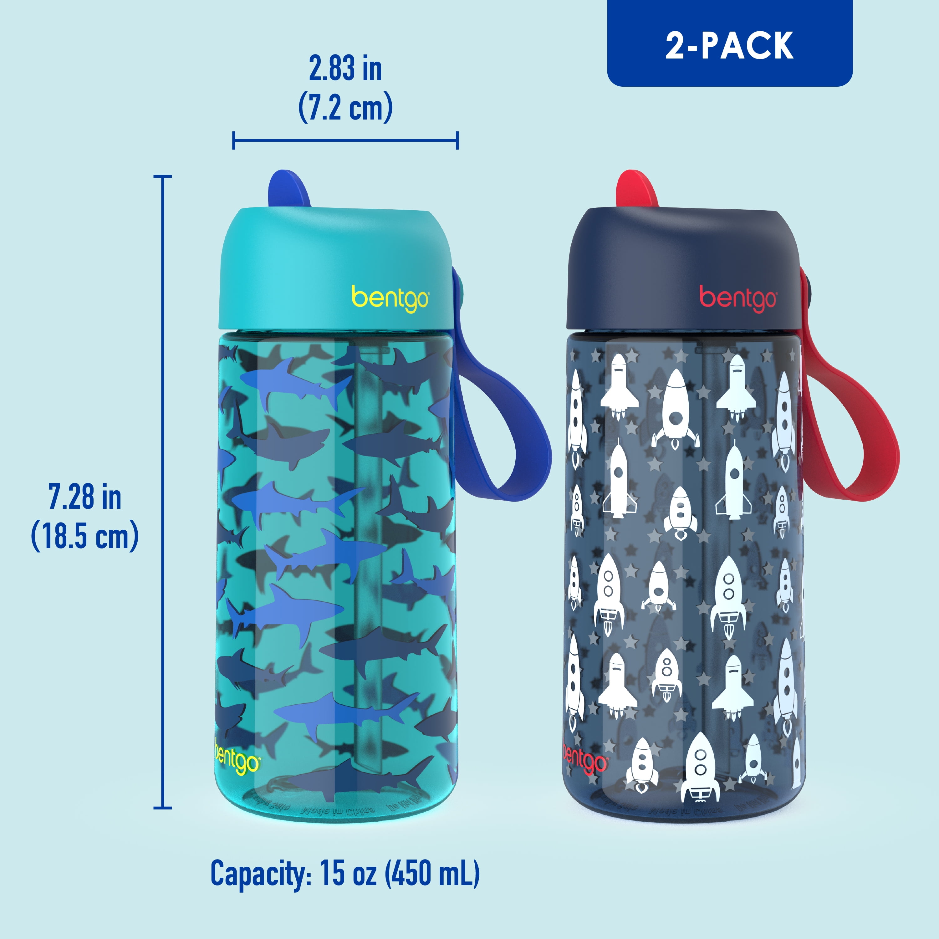 Bentgo® Kids Water Bottle - New & Improved 2023 Leak-Proof, BPA-Free 15 oz.  Cup for Toddlers & Child…See more Bentgo® Kids Water Bottle - New 