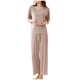 thumbnail image 4 of Karight Women's Fashion Plus Size Home Clothes Ice Silk Couple Pajamas Short Sleeve Pants Suit Pajamas Suit, 4 of 5