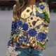 thumbnail image 2 of Camisas de mujer con estampado gráfico de manga larga con cuello redondo, sudadera, suéter, tops cómodos Fridja hkj1541, 2 of 4