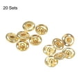 thumbnail image 4 of Uxcell Snap Buttons, Copper Sew-on Press Button Fastener Golden, 4 of 5