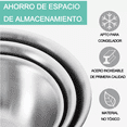 thumbnail image 4 of Juego De Tazones De Grado Alimenticio De Acero Inoxidable 5 Pcs, Plata, 4 of 5