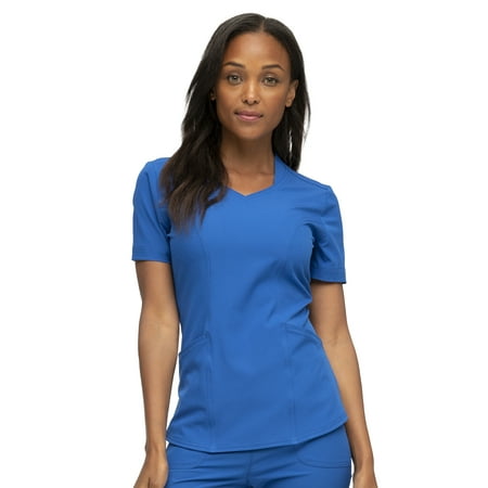 

HeartSoul Break On Through Women Scrubs Top V-Neck HS797 XXS Royal