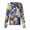 04-Dark Purple, variant on Nursing Scrubs,Women's Casual Long-Sleeve Single-Breasted Easter Print Nursing Scrub Top with Pocket,Purple Pink,XXL