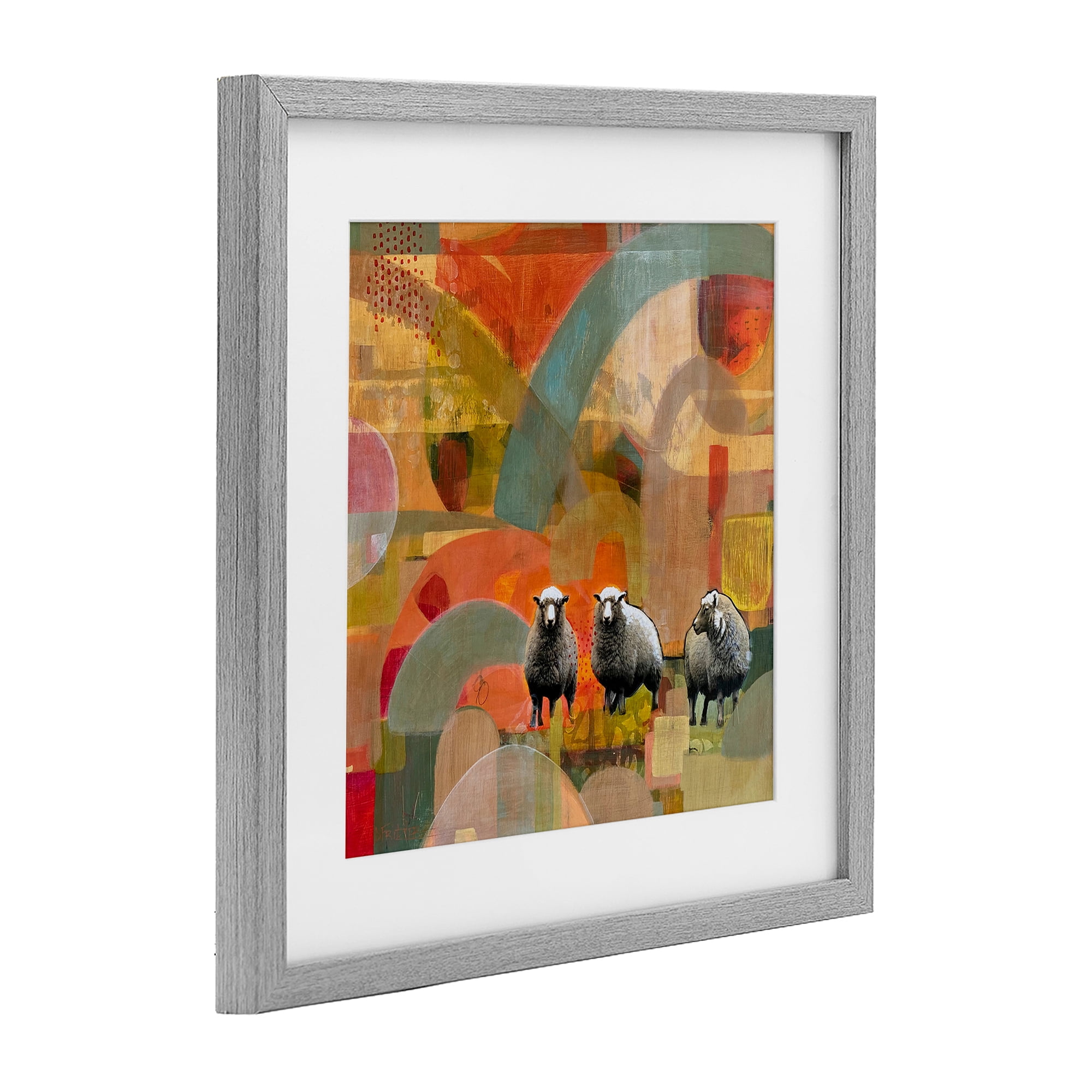 Stupell Industries Counting In My Sheep Gray Framed Print Under Glass, design by Dianna Fritzler