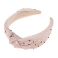 thumbnail image 4 of Unique Bargains 1 Pc Cute Colored Diamond Knotted Headband Headbands for Women Pink, 4 of 5