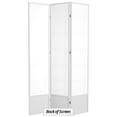 thumbnail image 6 of Red Lantern 7 ft. Tall Double Cross Shoji Screen - White - 3 Panels, 6 of 6