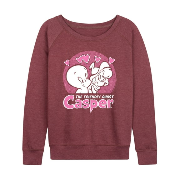 Casper the Friendly Ghost - Casper And Wendy Love - Women's Lightweight French Terry Long Sleeve Shirt