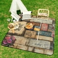thumbnail image 6 of Bohemian Color Picnic Blanket Waterproof Outdoor Beach Blanket Hand-held Pad Suitable for Travel, Camping, Beach, Family Gatherings, 6 of 7