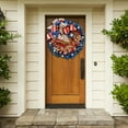 thumbnail image 3 of 4th July Independence Day Wreath, Patriotic Burlaps and American Flag Ribbon Wreath for Front Door Wreath,Patriotic Wreaths for Front Door Outside Year Round, 3 of 10