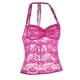 thumbnail image 3 of Top transparente con encaje para mujer, blusa sexy y casual de manga corta., 3 of 8