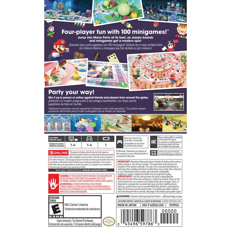 Mario Party Superstars, Nintendo, Switch, [Physical], U.S. Version 