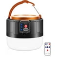 thumbnail image 1 of Linterna de camping LED recargable, luz de camping con energía solar de 1000 lm, luces de camping con control remoto portátil para tiendas de campaña, 5 modos de luz impermeable para tienda de campañ TUNC Sencillez, 1 of 5