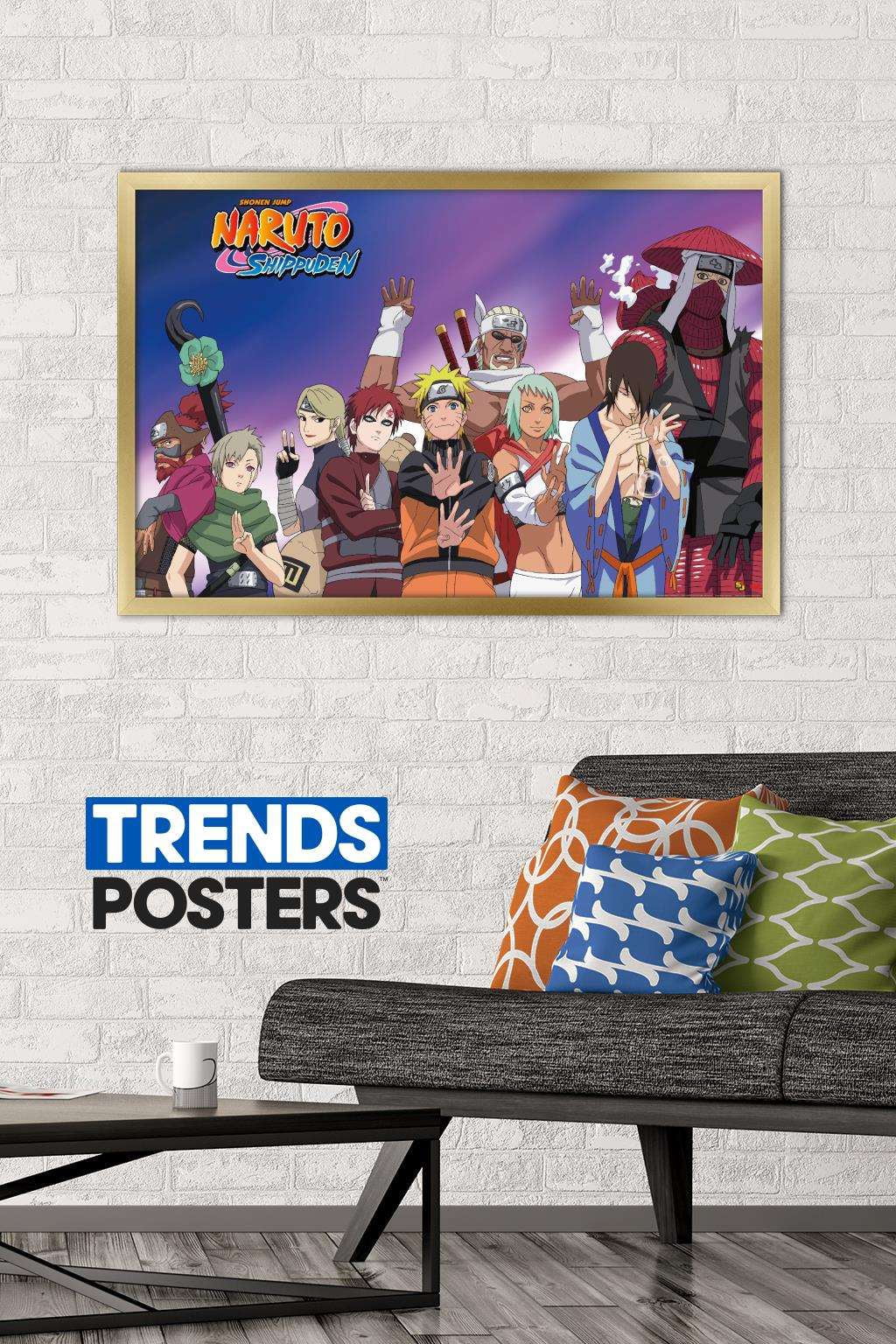 Naruto - Together Wall Poster, 22.375" x 34", Framed