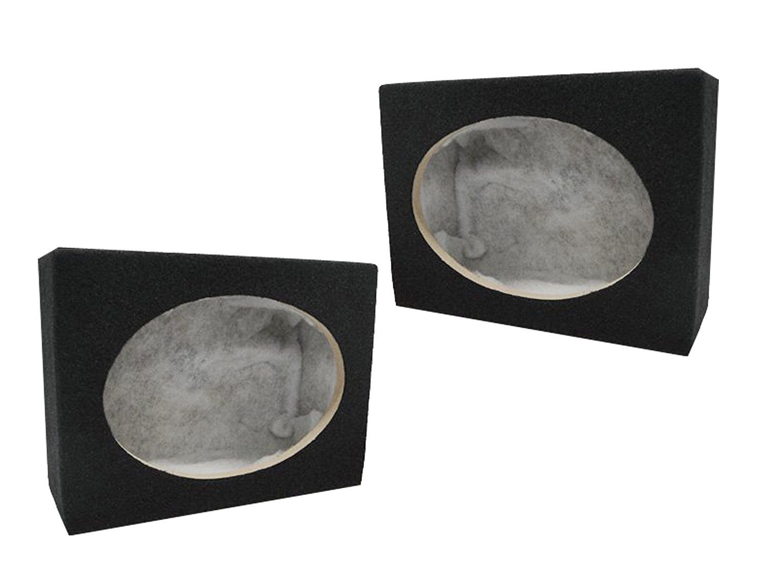 Absolute 2SQ6X9 Pair 6 x 9 Inches Square Speaker Box with Speaker